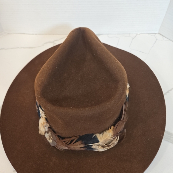 VTG 70s Resistol Round Up Collection Self Conforming Mens Cowboy Hat Size 7 1/2 - Picture 8 of 15